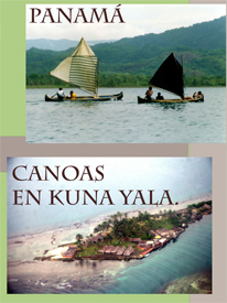 Canoas en Kuna Yala Panamá