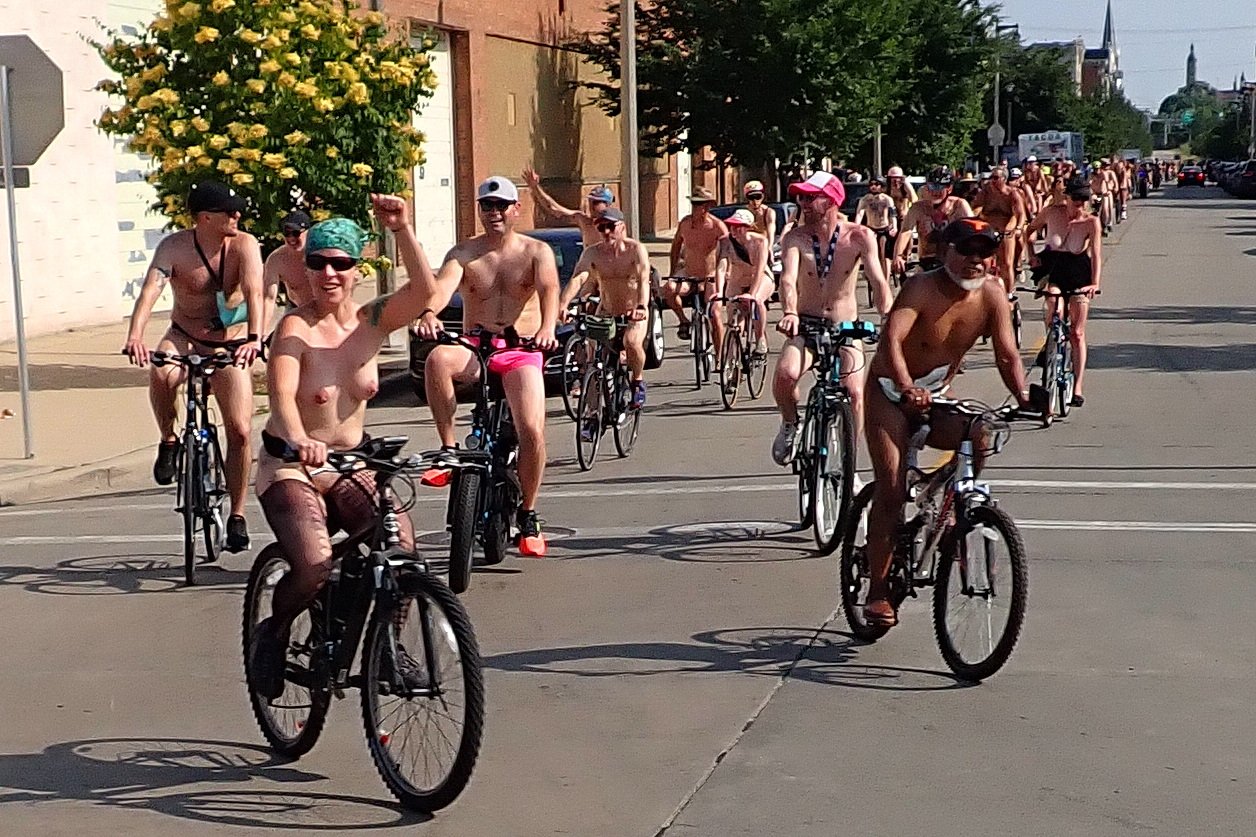 Milwaukee's World Naked Bike Ride in Milwaukee, Wisconsin