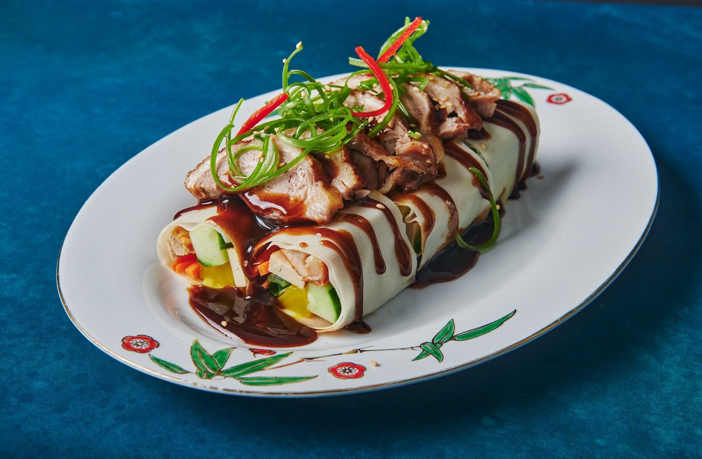 If @chefbaobao was your grandma, this &ldquo;Peking duck rolls&rdquo; would be her signature flex 💪🏼👵🏻 🔪