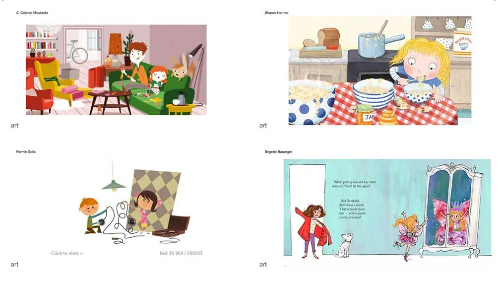 I come up with several recommendations for illustrators, and the team and I weight the pros and cons of each of them