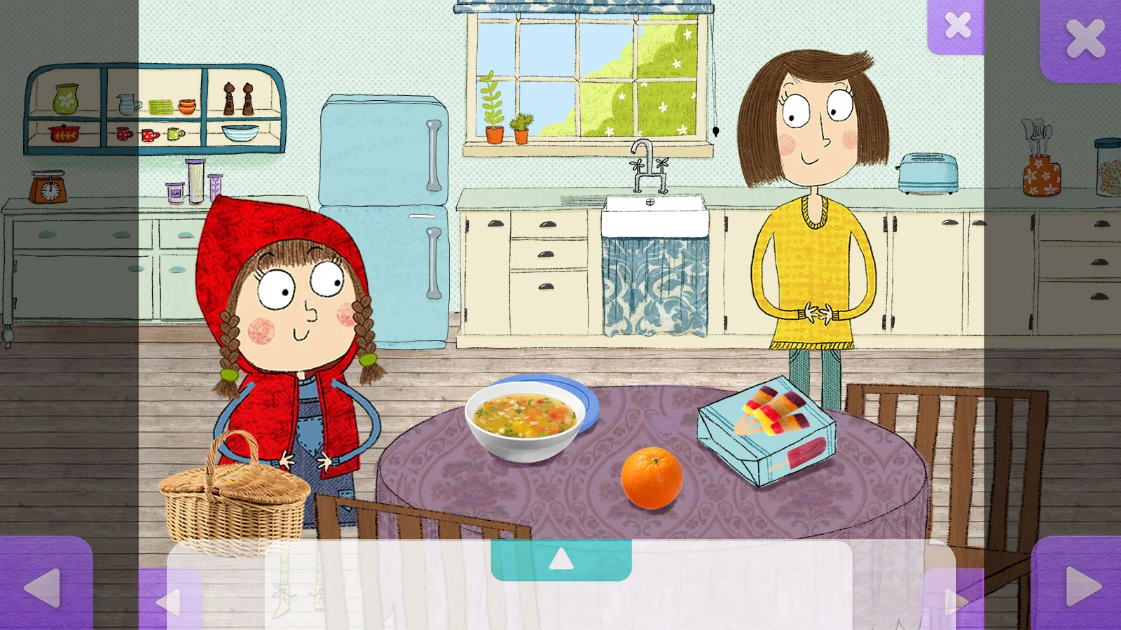 Final touches: A check on the background/characters relationship. Can you spot the 100 differences?