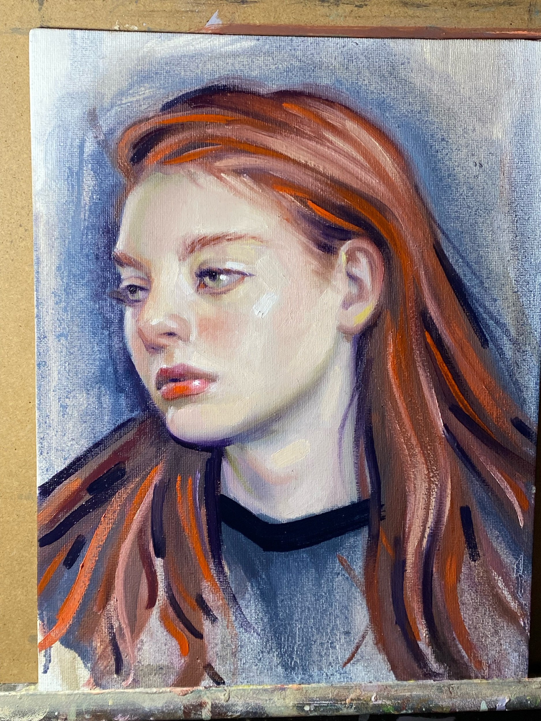 “Portrait study” oil on canvas 12x9” 2023 *sold