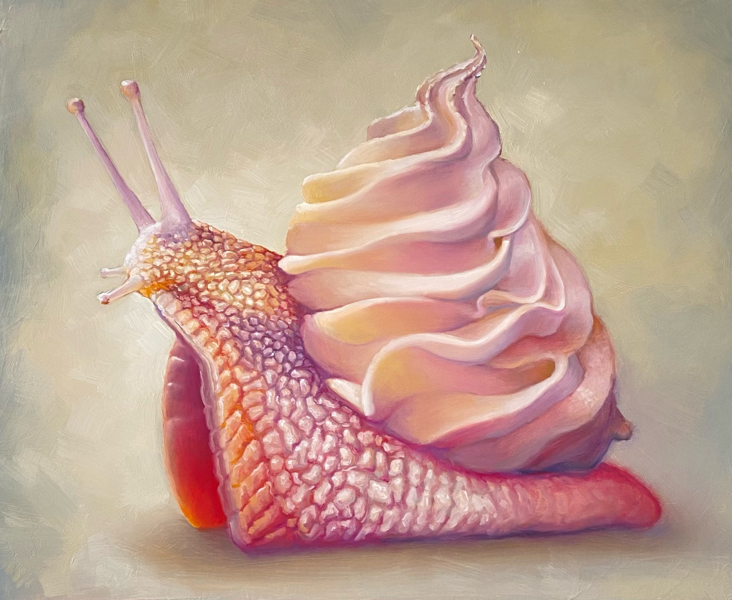 “Jelly snail” oil on canvas 18x24” 2022 *sold*