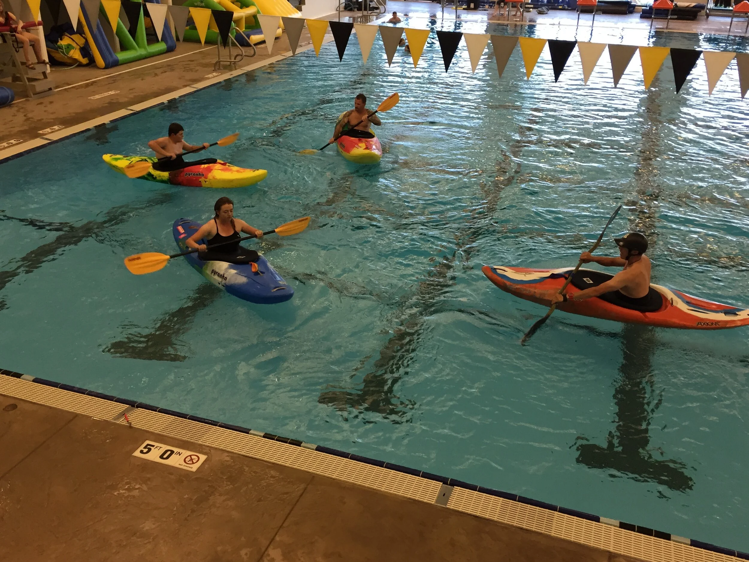 Wasatch Whitewater offers a variety both private and group instruction at the Wasatch Aquatic Center. 