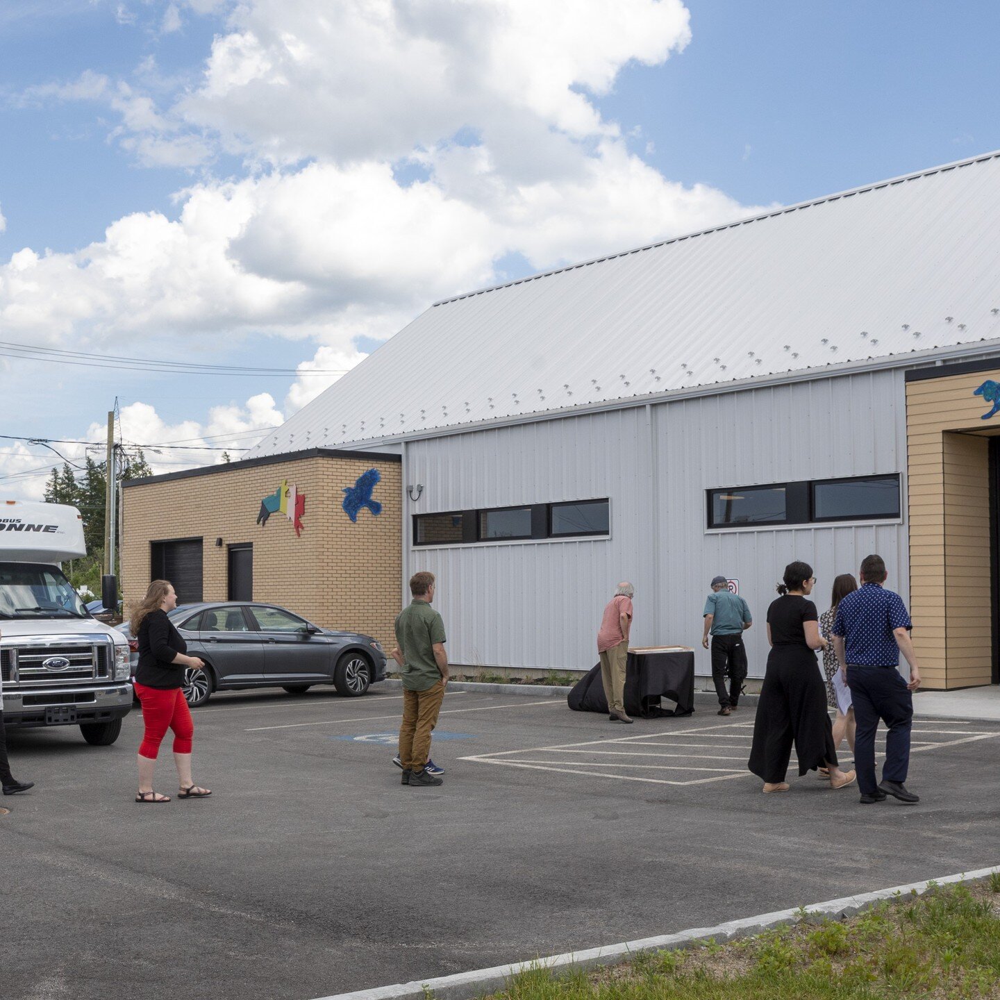 Inauguration de projets d'art public &agrave; la ville de Rimouski, 4 d&eacute;placements dans 4 coins de la ville, c'est vraiment chouette. Merci &agrave; Catherine Boucher, responsable de la m&eacute;diation culturelle &agrave; la ville. Mon projet