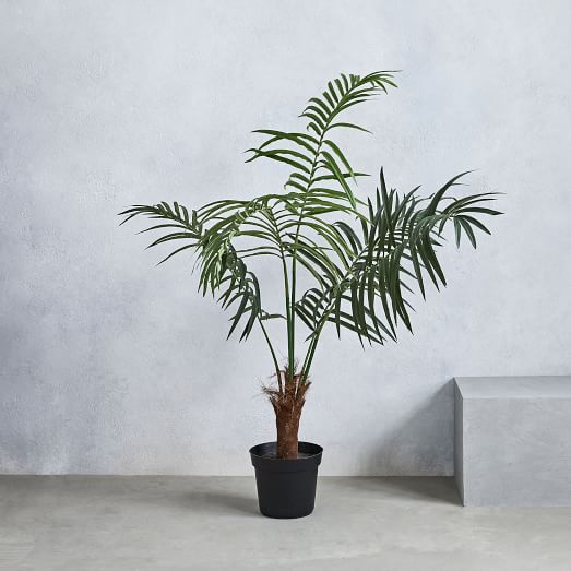 faux fan palm tree