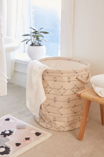  boho canvas laundry basket