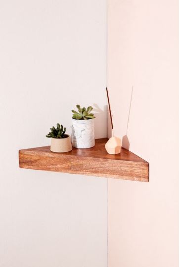 dakota corner wall shelf