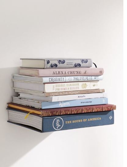 invisible book wall shelf