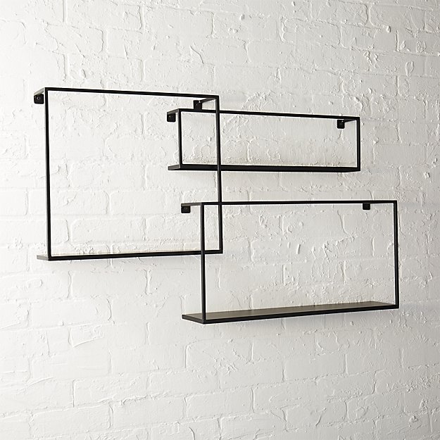 Iron floating shelves