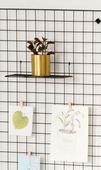 wire wall grid shelf