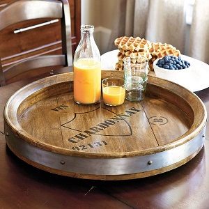 wine barrel server