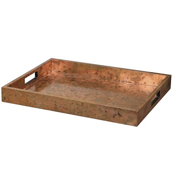 oxidized copper tray