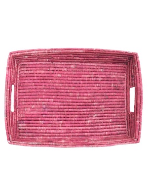 woven serving tray
