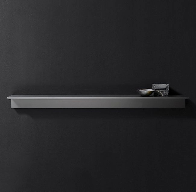 minimalist metal ledge in finishes