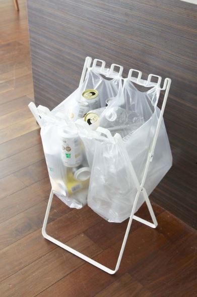 folding trash bag stand