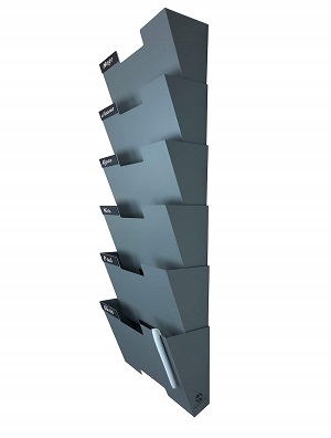 grey wall mount organizer