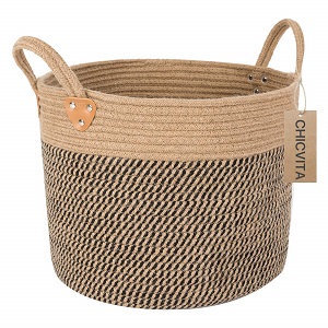 chicvita large jute basket