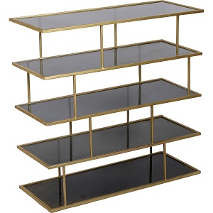 renwil iron-amber glass shelf