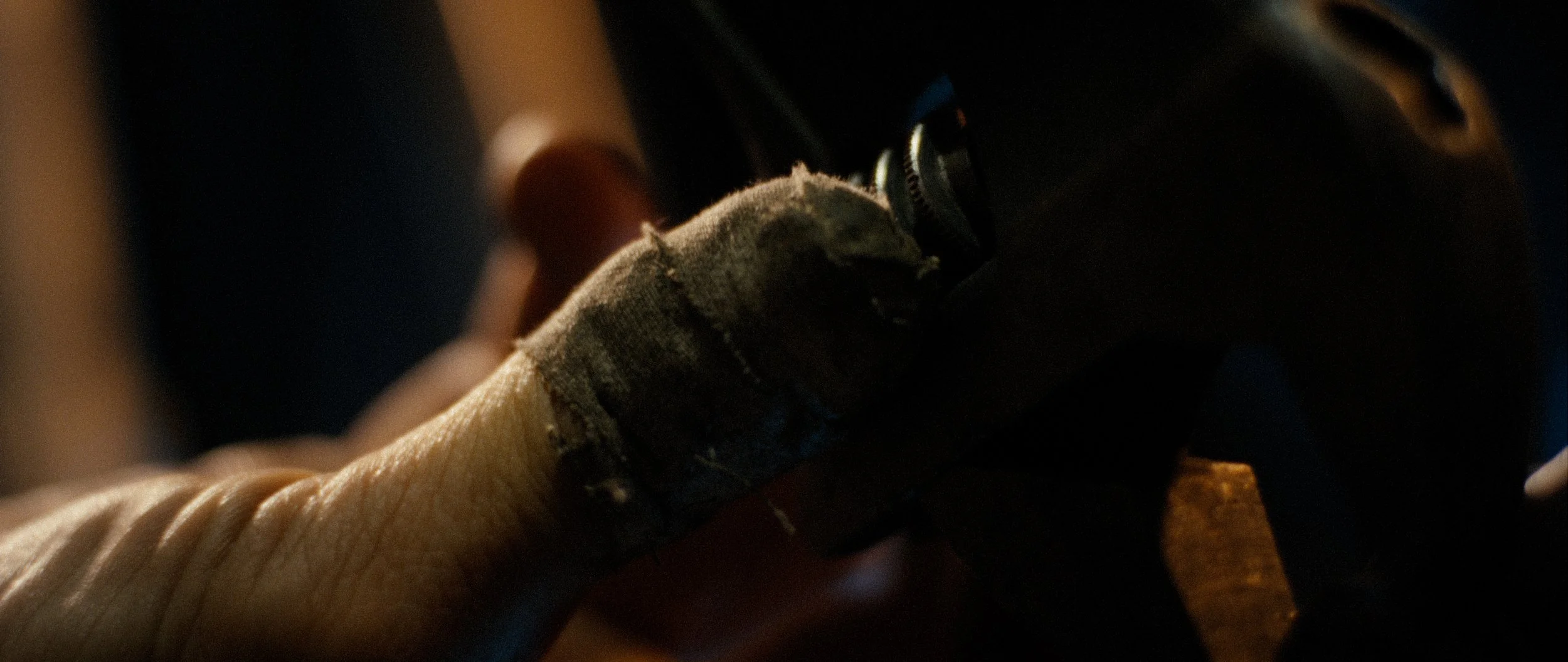  Gareth had all these subtle details to his character such as the tape around his thumbs from constant use of his hands. This was important to capture for visually learning about his character. 