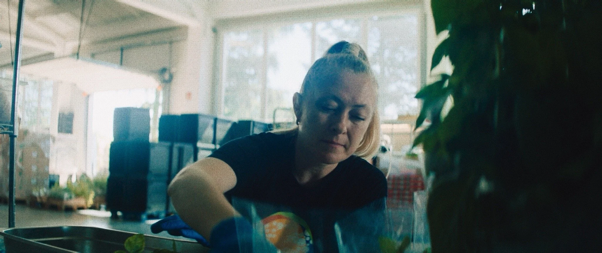  We had to do our best to utilize the natural light in the working environment. 