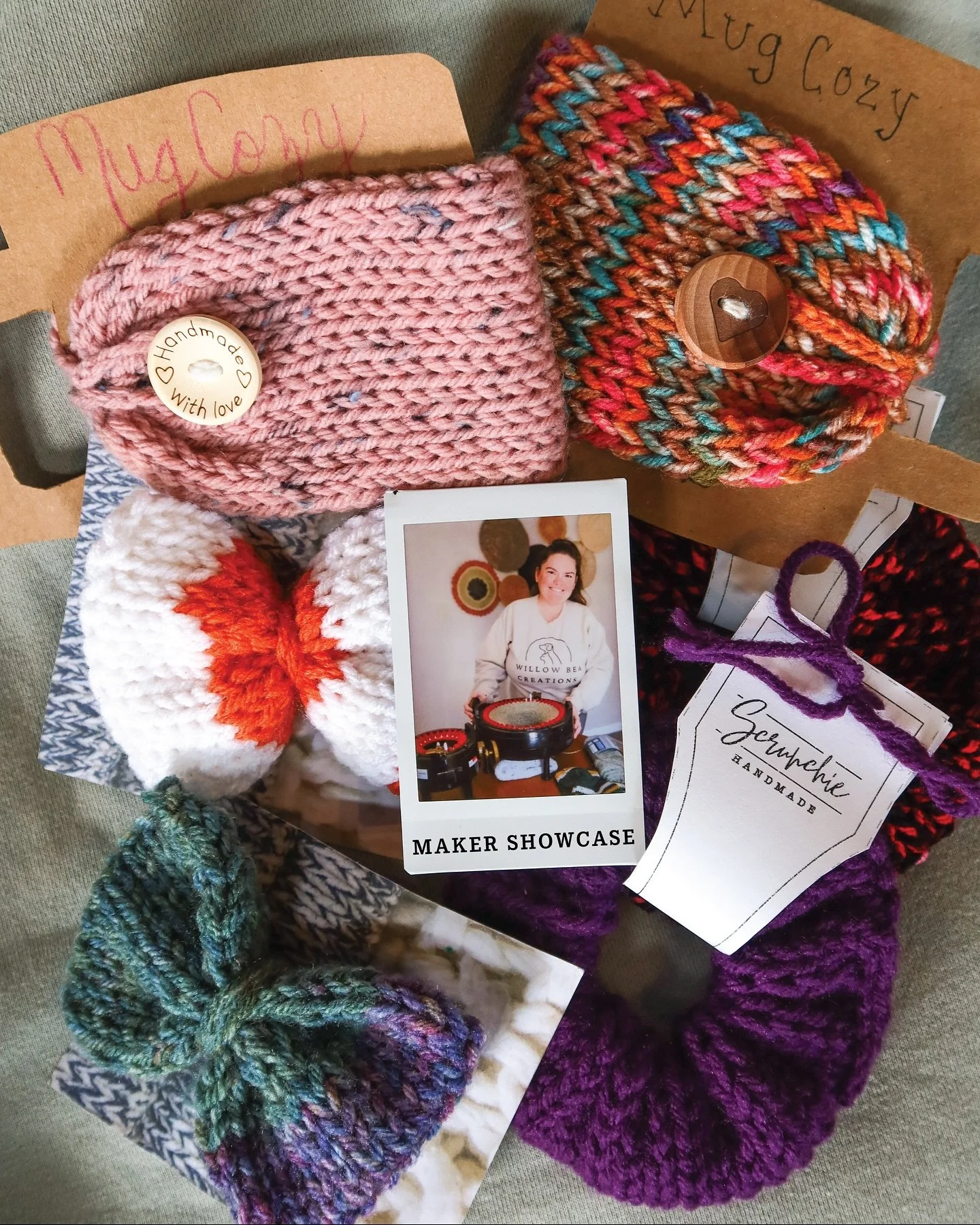 Maker Showcase! 

Our October Maker is: @willow.bea.creations 🧶

Rebecca is the owner and creator of Willow Bea Creations. She makes knit wearables and gifts using a circular knitting machine! This Saturday, October 18th, Rebecca will be demonstrati