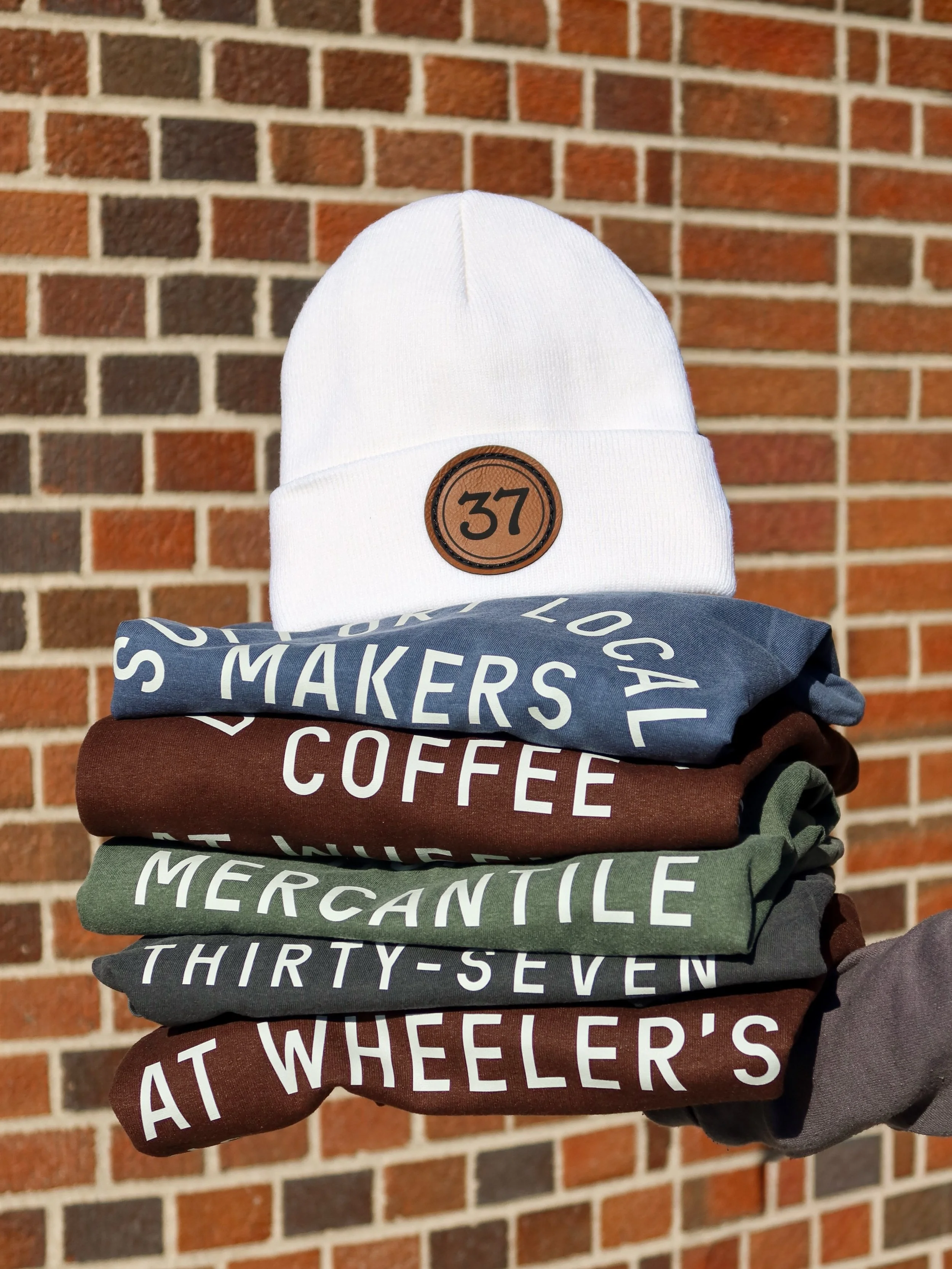 So many ways to show you support local! 

New merch is available for both the cafe and store ☕️ 💼

Keep it local! 
Noblesville, Indiana