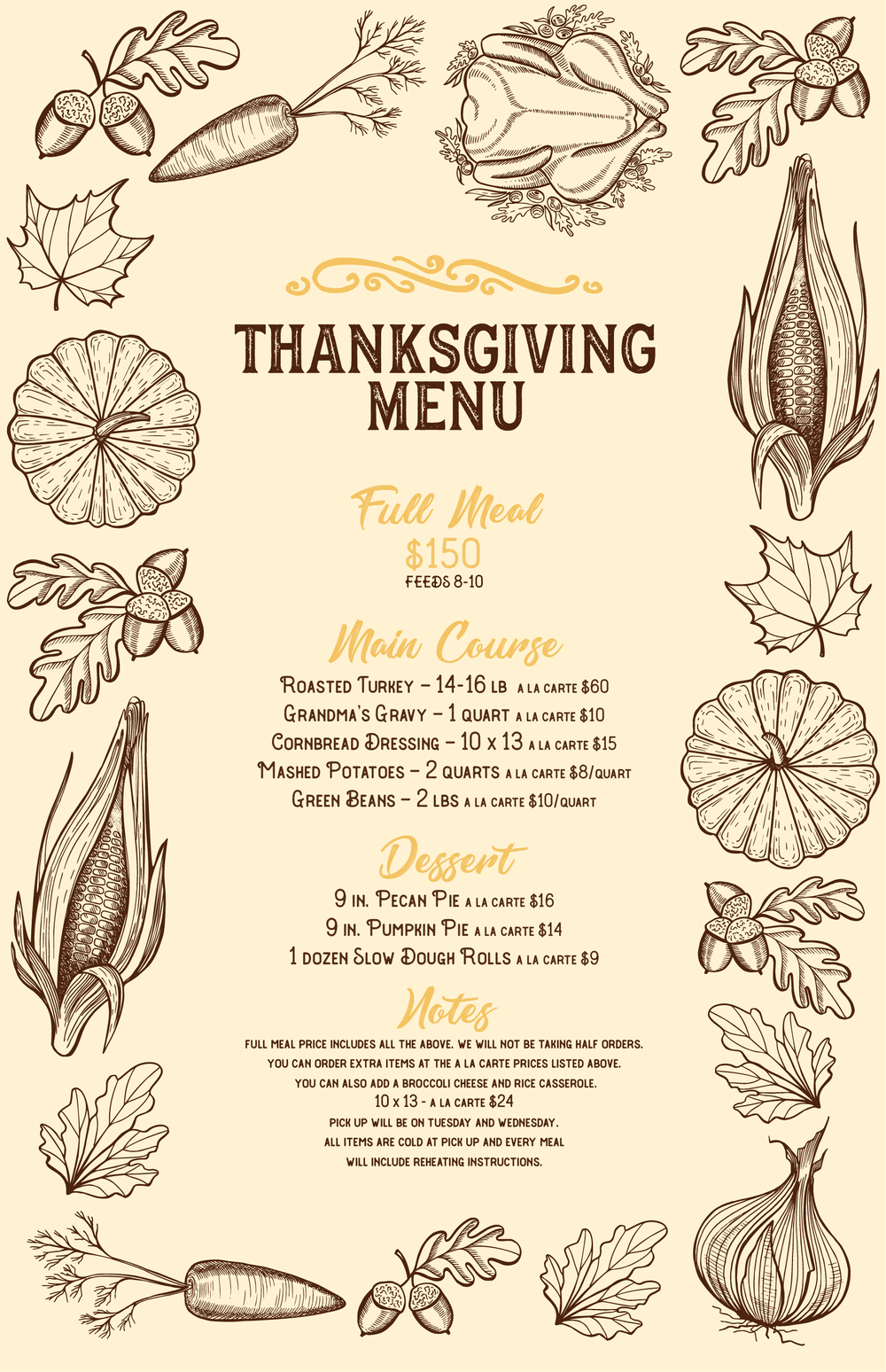 Thanksgiving Order Pick Up — Texas Biergarten