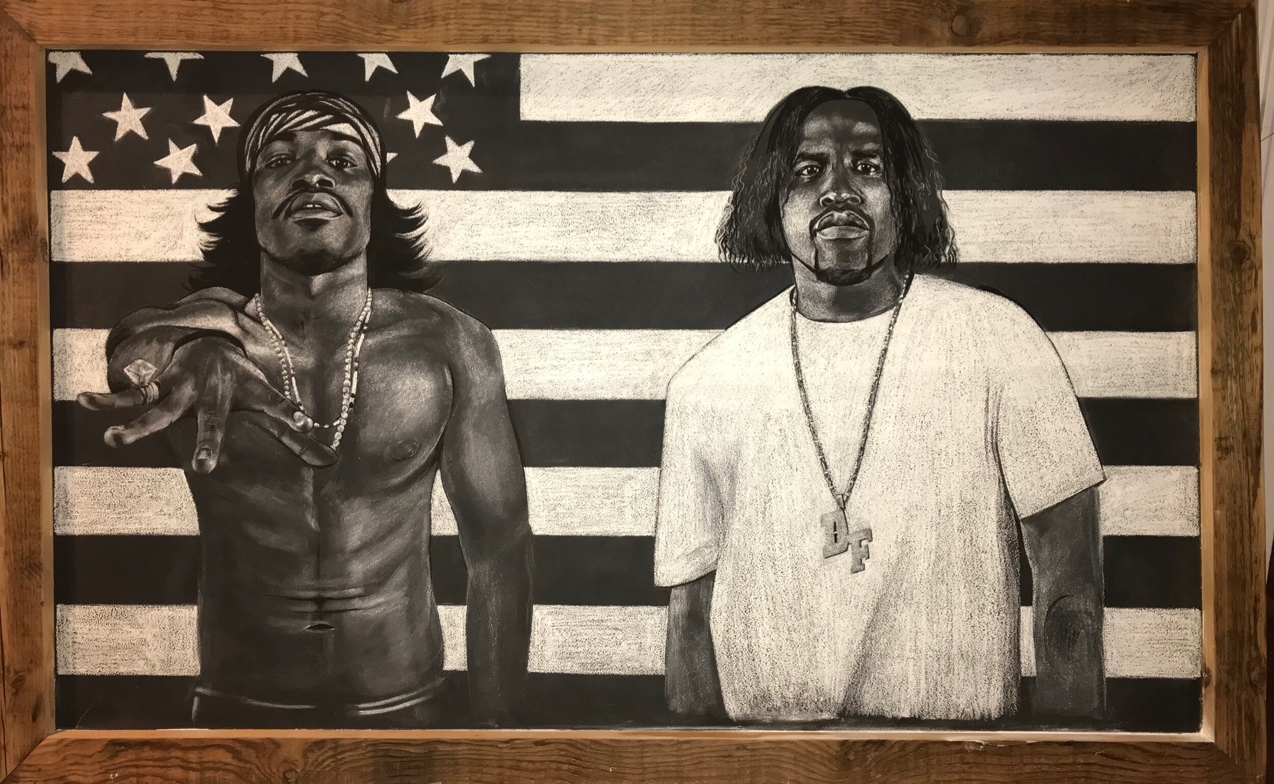 Private residence commission, done with chalk, 2018