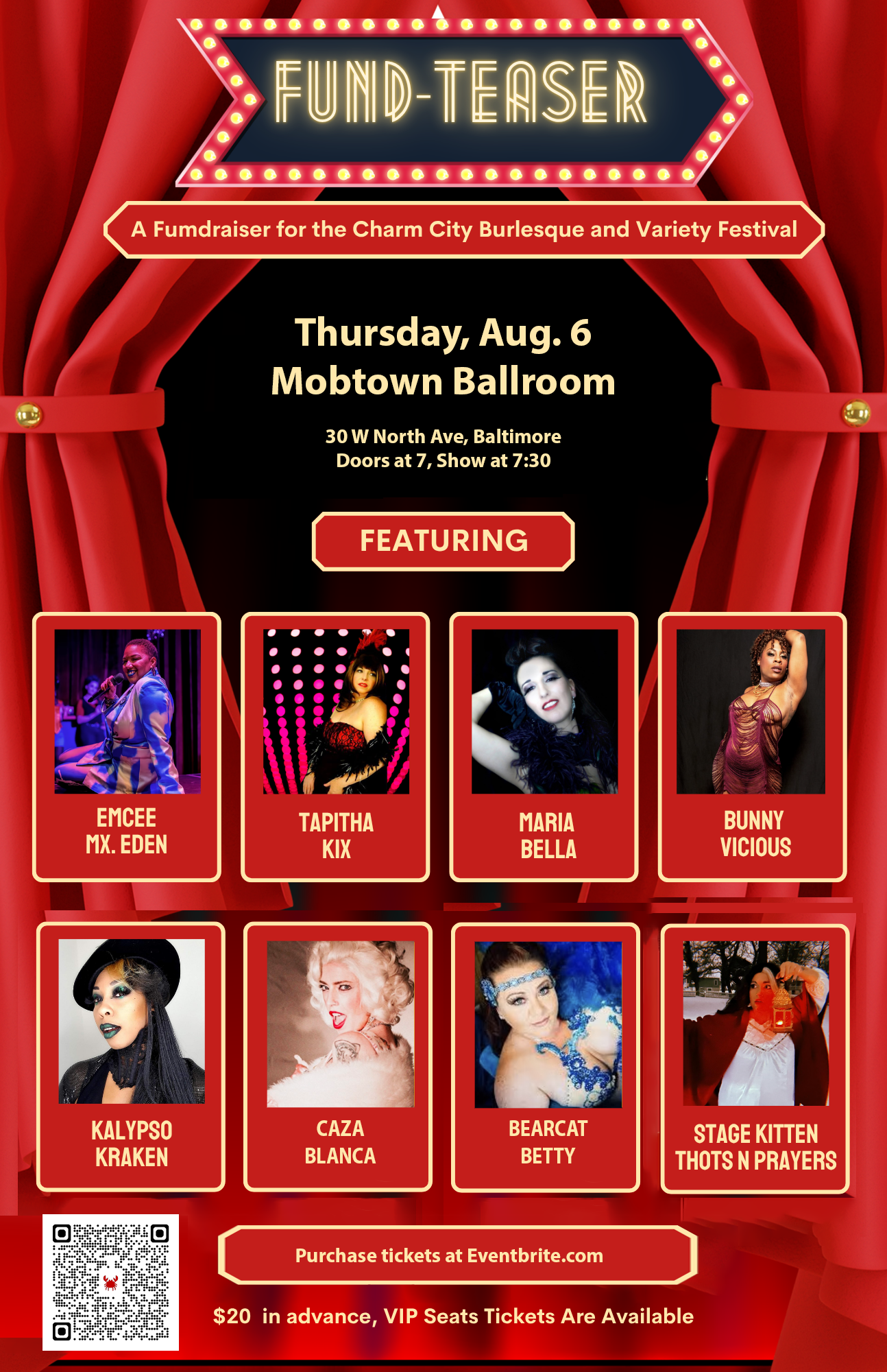 Fundteaser: A fundraiser for the Charm City Burlesque and Variety Festival