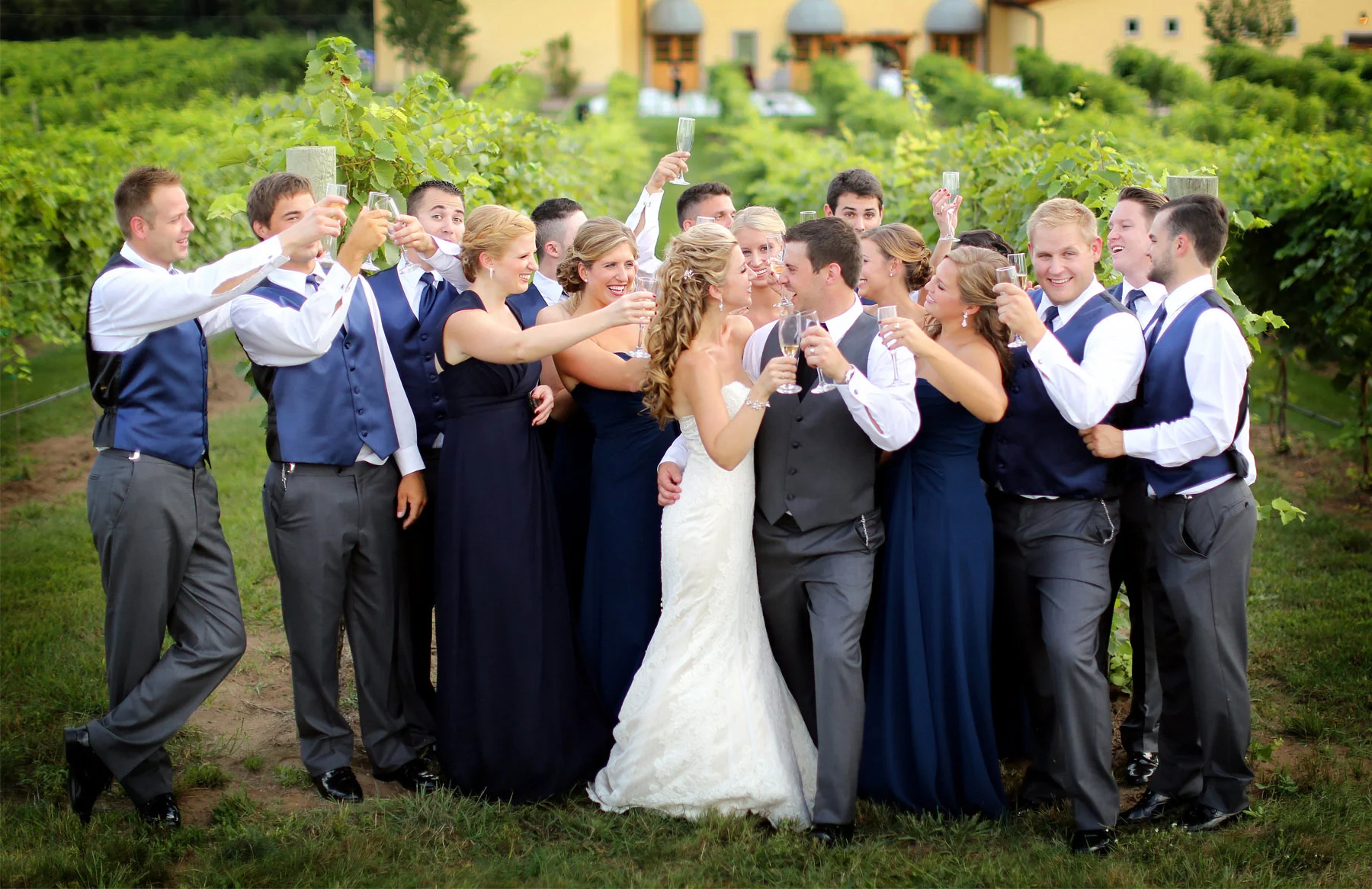 12-Lake-Pepin-Wisconsin-Wedding-Photography-by-Vick-Photography-Villa-Bellezza-Vineyard-Winery-Toasting-Wedding-Party-Emily-&-Sam.jpg