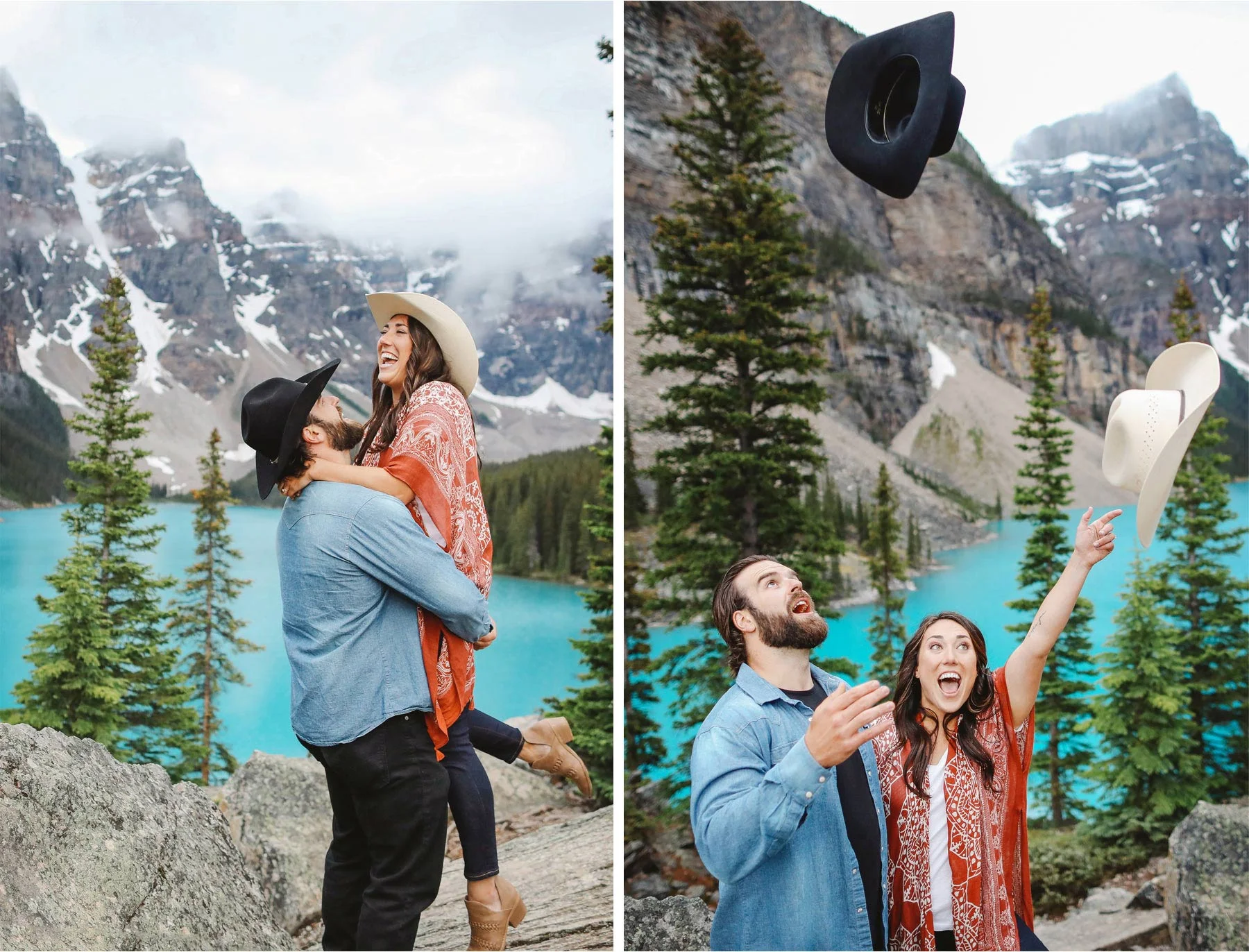 09-Banff-Canada-Engagement-Photography-by-Vick-Photography-Lake-Louise-Mountains-Cowboy-Hat-Lizz-and-Brady.jpg