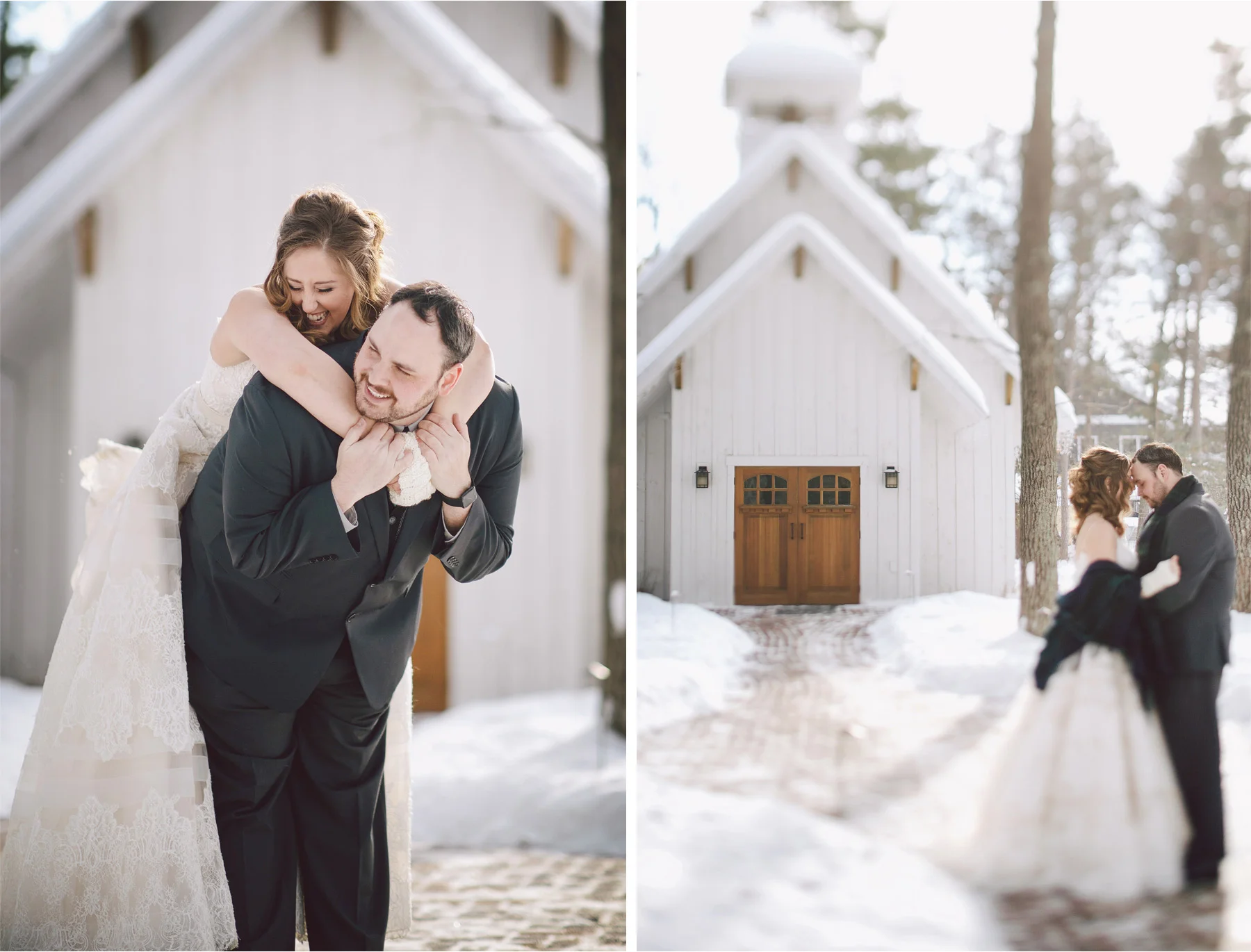 08-Brainerd-Minnesota-Wedding-by-Andrew-Vick-Photography-Nisswa-Grandview-Lodge-Winter-First-Look-Scarf-Plaid-Chapel.jpg