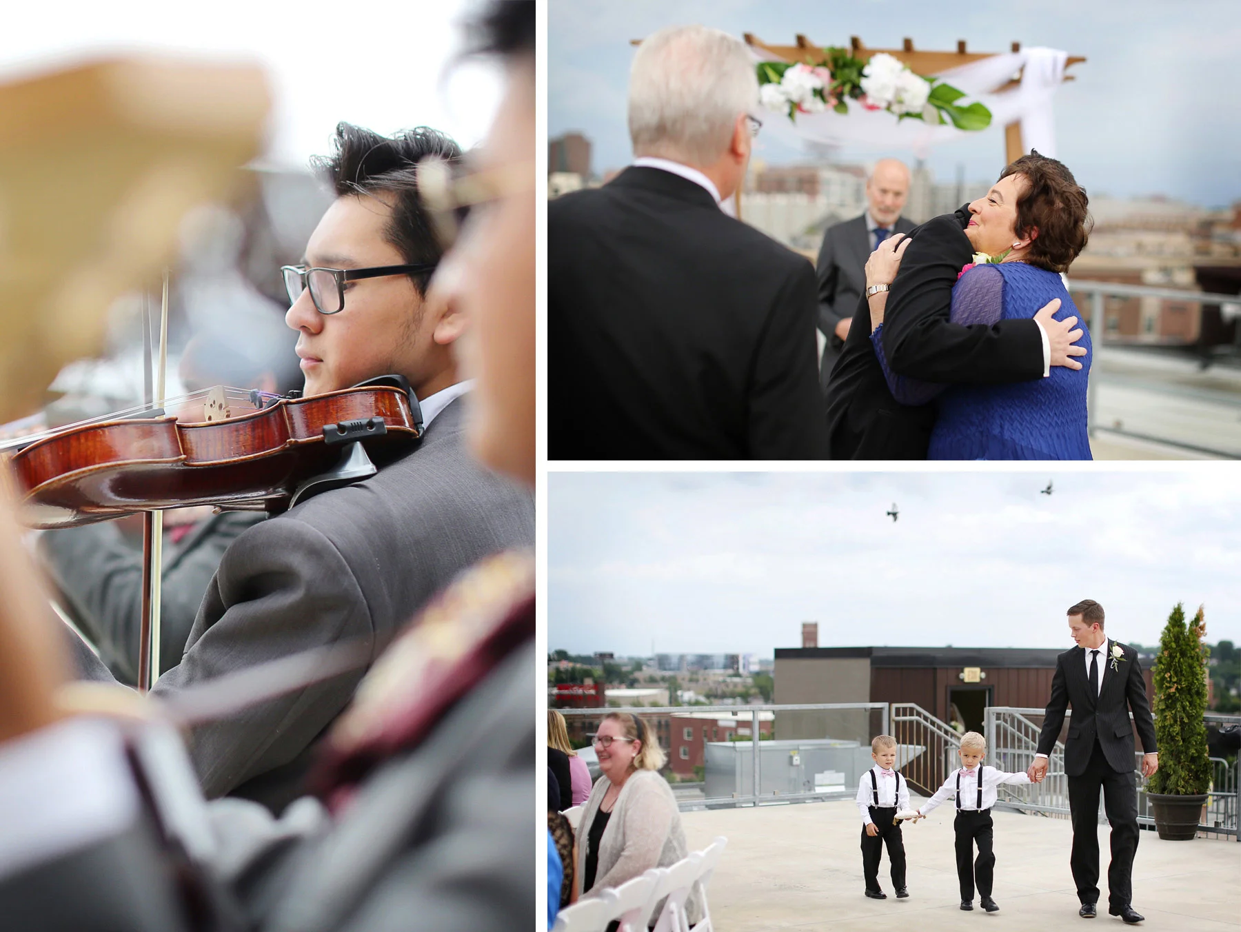 10-Saint-Paul-Minnesota-Wedding-Photographer-by-Andrew-Vick-Photography-Summer-Abulae-Ceremony-Groom-Parents-Ring-Bearer-Musician-Violinist-Violin-Laura-and-Tim.jpg