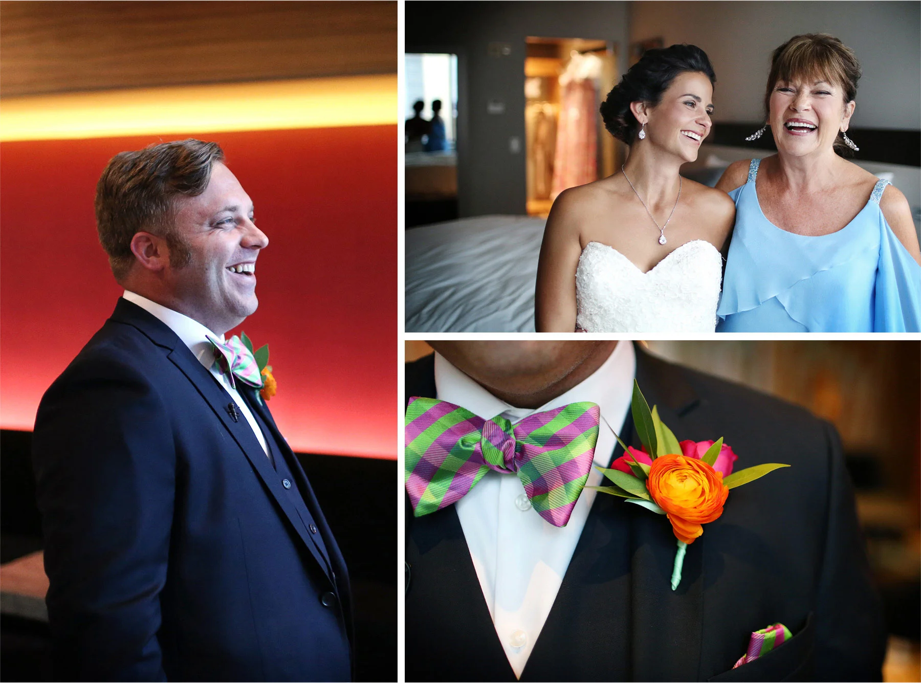 04-Minneapolis-Minnesota-Wedding-Photographer-by-Andrew-Vick-Photography-Summer-Loews-Hotel-Bride-Mother-Parents-Groom-Bowtie-Flowers-Lindsay-and-Dustin.jpg