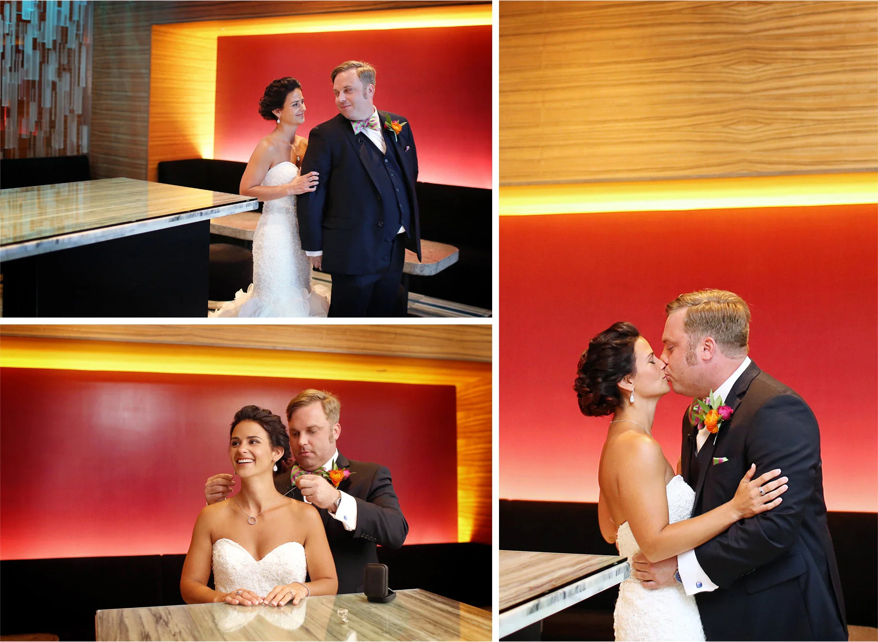 06-Minneapolis-Minnesota-Wedding-Photographer-by-Andrew-Vick-Photography-Summer-Loews-Hotel-Bride-Groom-Kiss-Necklace-Gift-First-Meeting-Look-Lindsay-and-Dustin.jpg