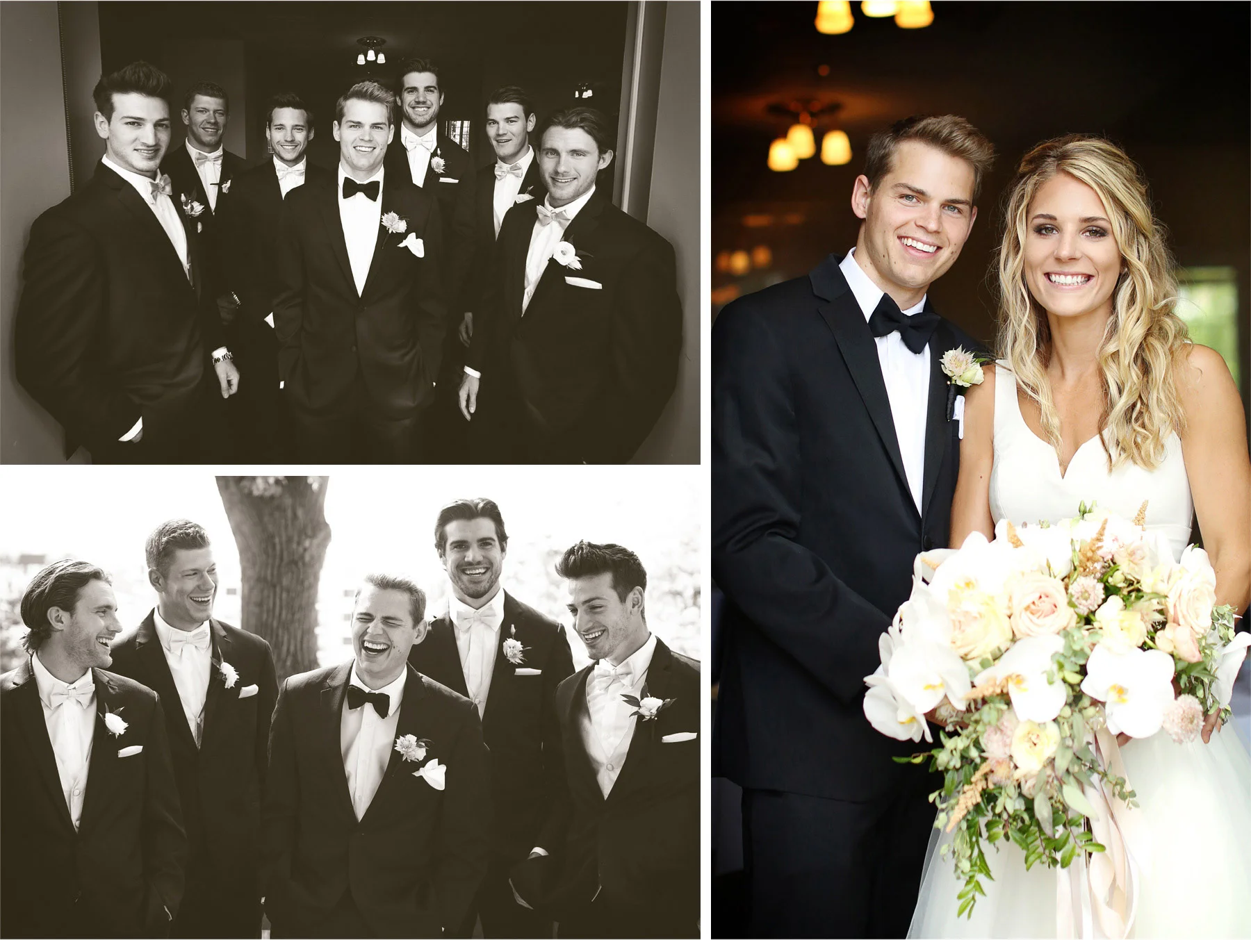 07-Minneapolis-Minnesota-Wedding-Photographer-by-Andrew-Vick-Photography-Summer-Calhoun-Beach-Club-Bride-Groom-Groomsmen-Black-and-White-Laughter-Flowers-Lexie-and-James.jpg