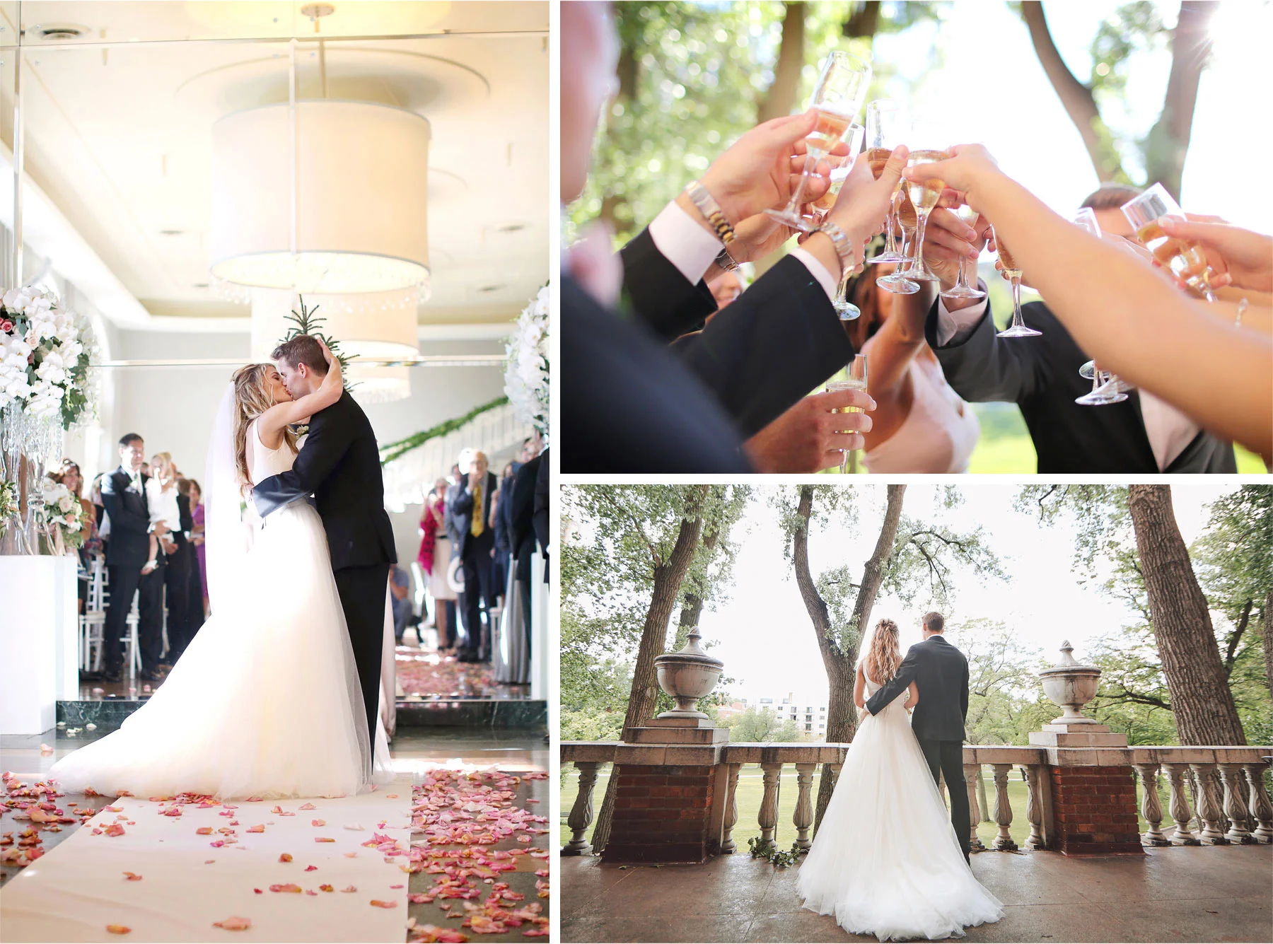 15-Minneapolis-Minnesota-Wedding-Photographer-by-Andrew-Vick-Photography-Summer-Calhoun-Beach-Club-Ceremony-Bride-Groom-Kiss-Bridal-Party-Champagne-Embrace-Lexie-and-James.jpg