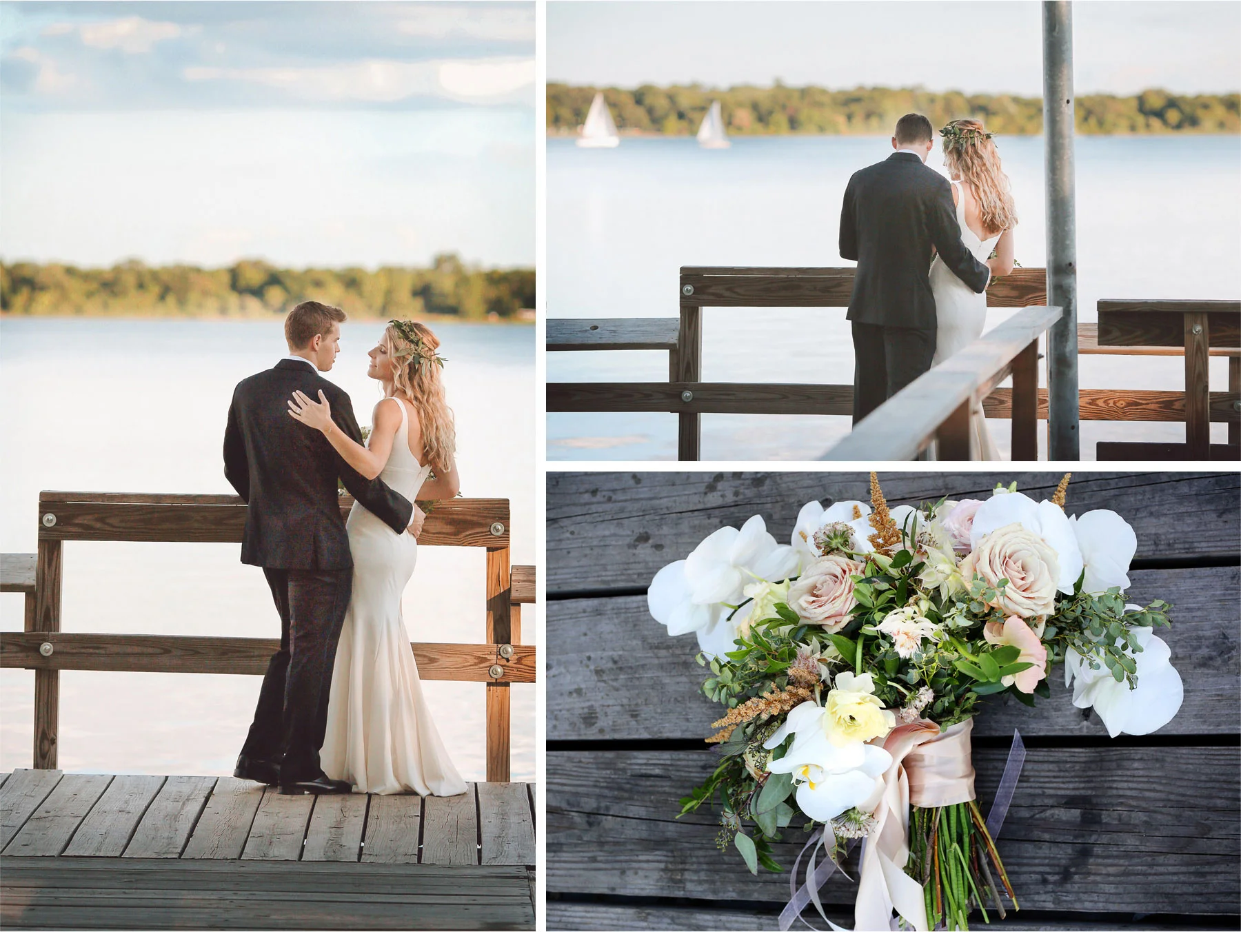 17-Minneapolis-Minnesota-Wedding-Photographer-by-Andrew-Vick-Photography-Summer-Lake-Calhoun-Bride-Groom-Flowers-Docks-Sailboat-Lexie-and-James.jpg