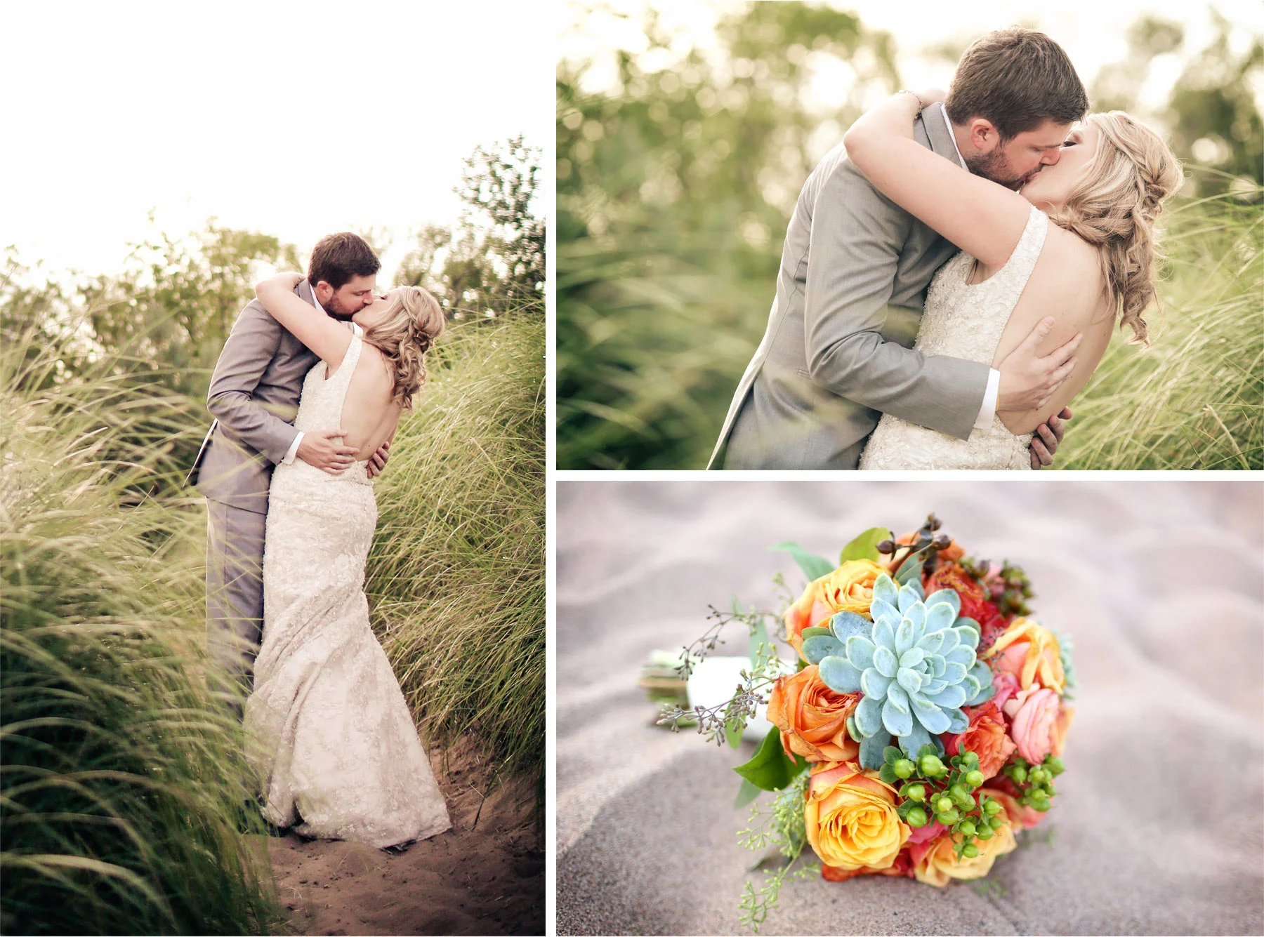 15-Duluth-Minnesota-Wedding-Photographer-by-Andrew-Vick-Photography-Summer-Bride-Groom-Grass-Kiss-Flowers-Beach-Vintage-Katie-and-Andrew.jpg