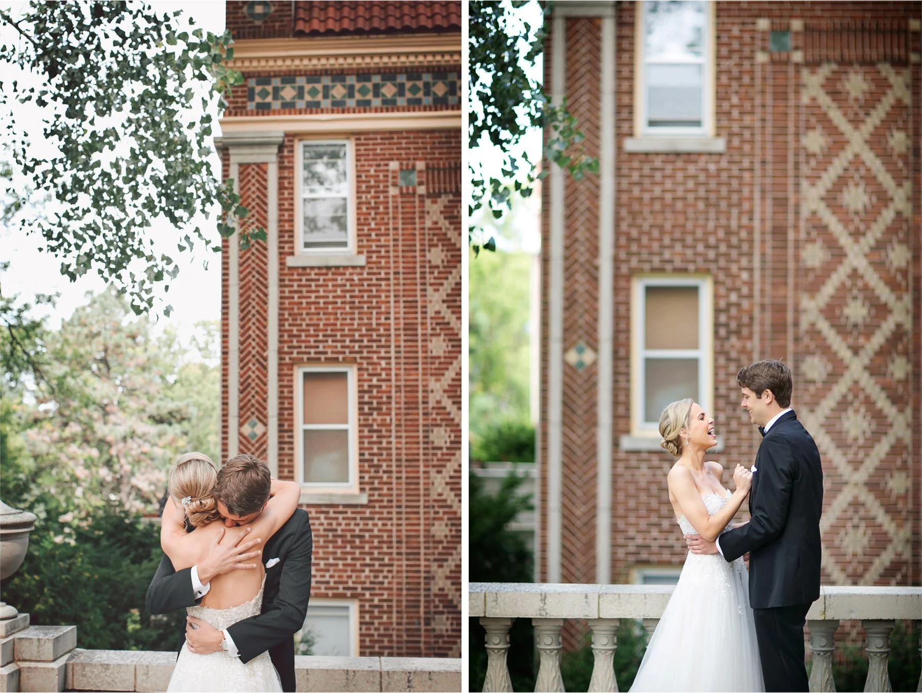 04-Minneapolis-Minnesota-Wedding-Photographer-by-Andrew-Vick-Photography-Summer-Calhoun-Beach-Club-First-Meeting-Look-Bride-Groom-Terrace-Embrace-Vintage-Michelle-and-Kevin.jpg