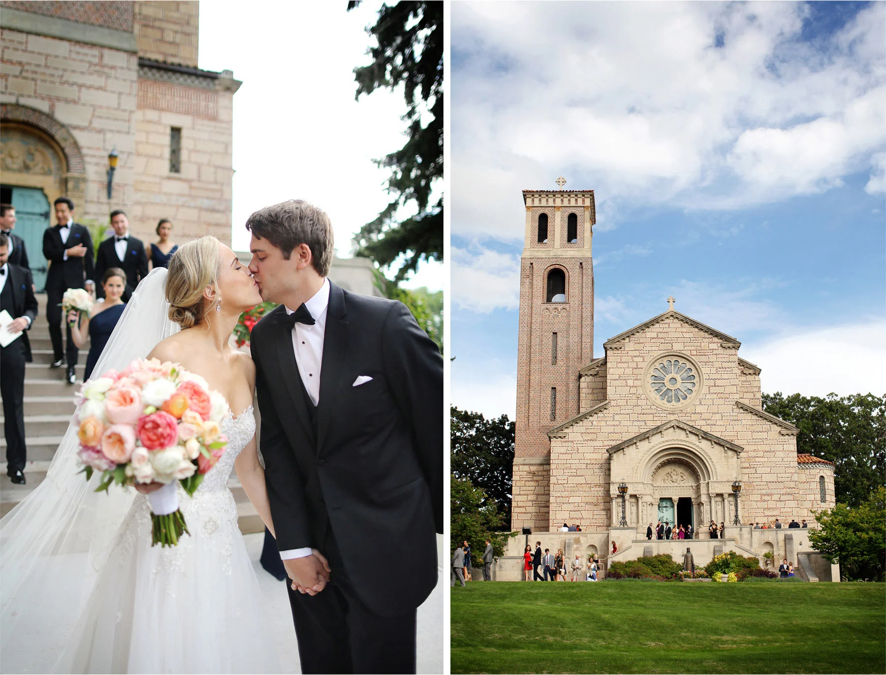 17-Saint-Paul-Minnesota-Wedding-Photographer-by-Andrew-Vick-Photography-Summer-Our-Lady-Of-Victory-Chapel-Church-Ceremony-Bride-Groom-Flowers-Kiss-Guests-Michelle-and-Kevin.jpg