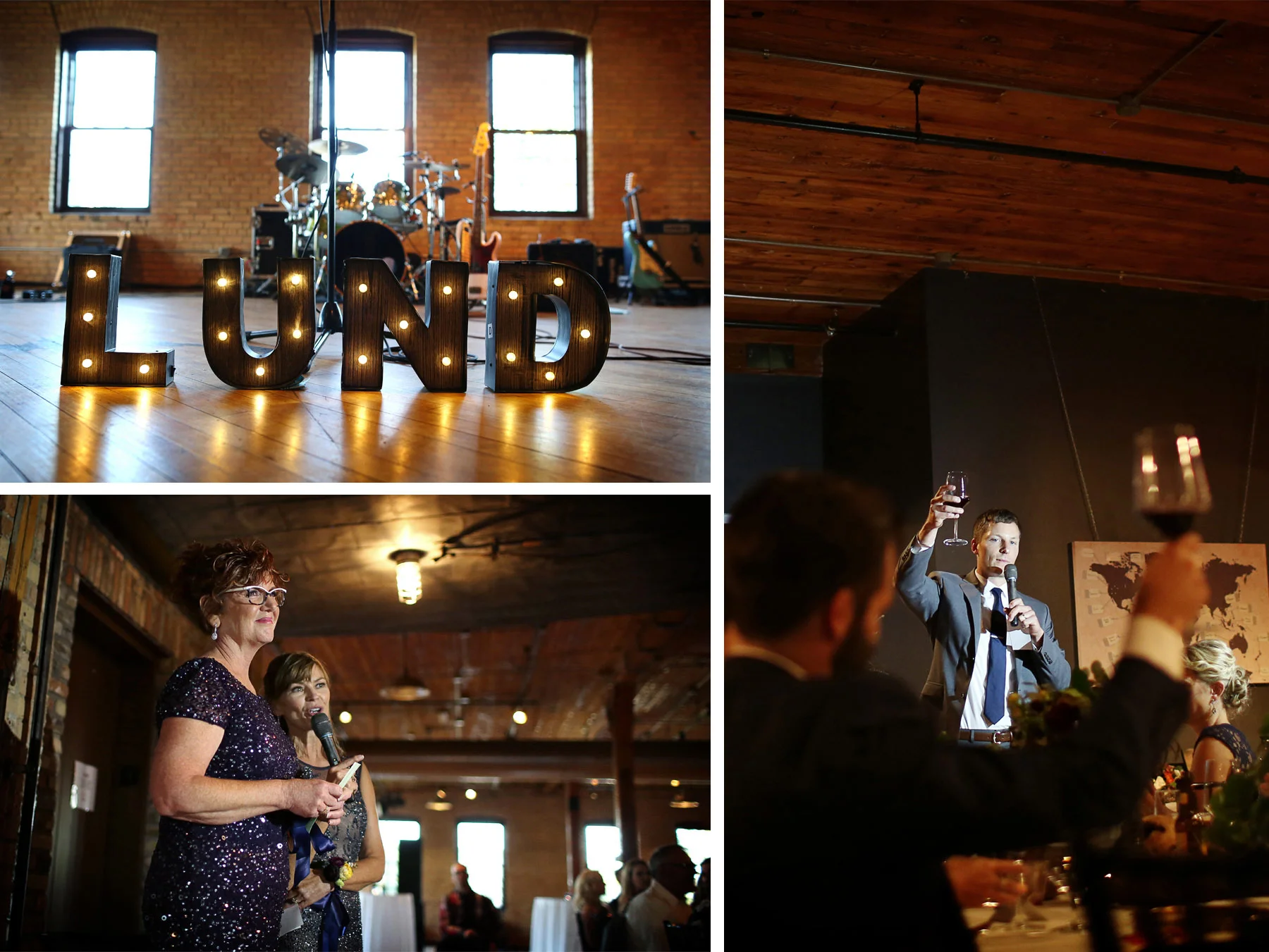 23-Minneapolis-Minnesota-Wedding-Photographer-by-Andrew-Vick-Photography-Summer-Solar-Arts-Reception-Name-Sign-Lights-Speeches-Mother-Parents-Groomsmen-Ashley-and-Eric.jpg