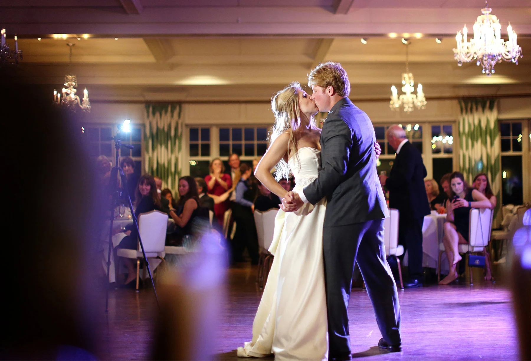 21-Minneapolis-Minnesota-Wedding-Photographer-by-Andrew-Vick-Photography-Fall-Autumn-Minikahda-Club-Reception-Bride-Groom-Dance-Kiss-Krissy-and-James.jpg