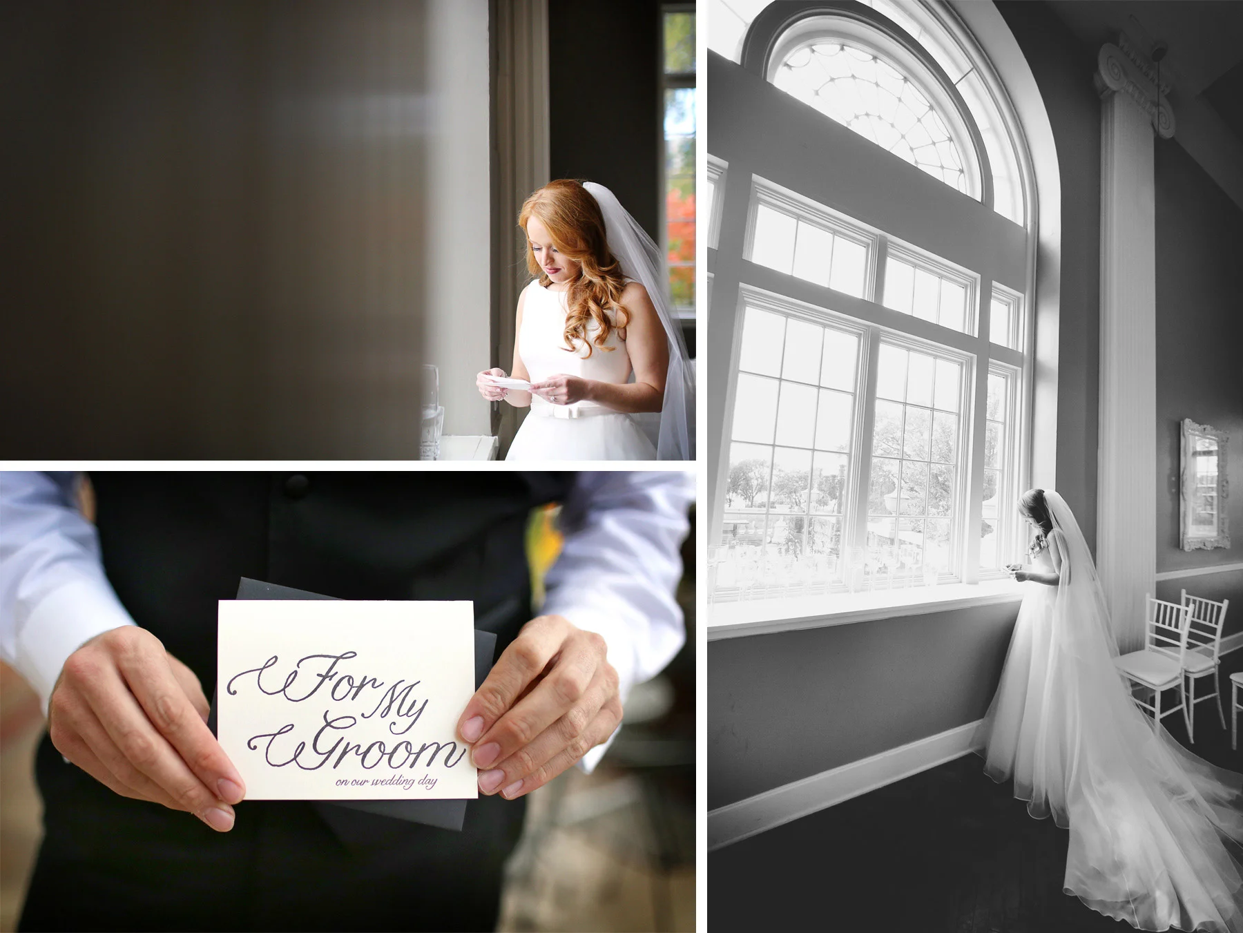 05-Minneapolis-Minnesota-Wedding-Photographer-by-Andrew-Vick-Photography-Fall-Autumn-Calhoun-Beach-Club-Getting-Ready-Bride-Groom-Letter-Note-Black-and-White-Kristy-and-Jack.jpg