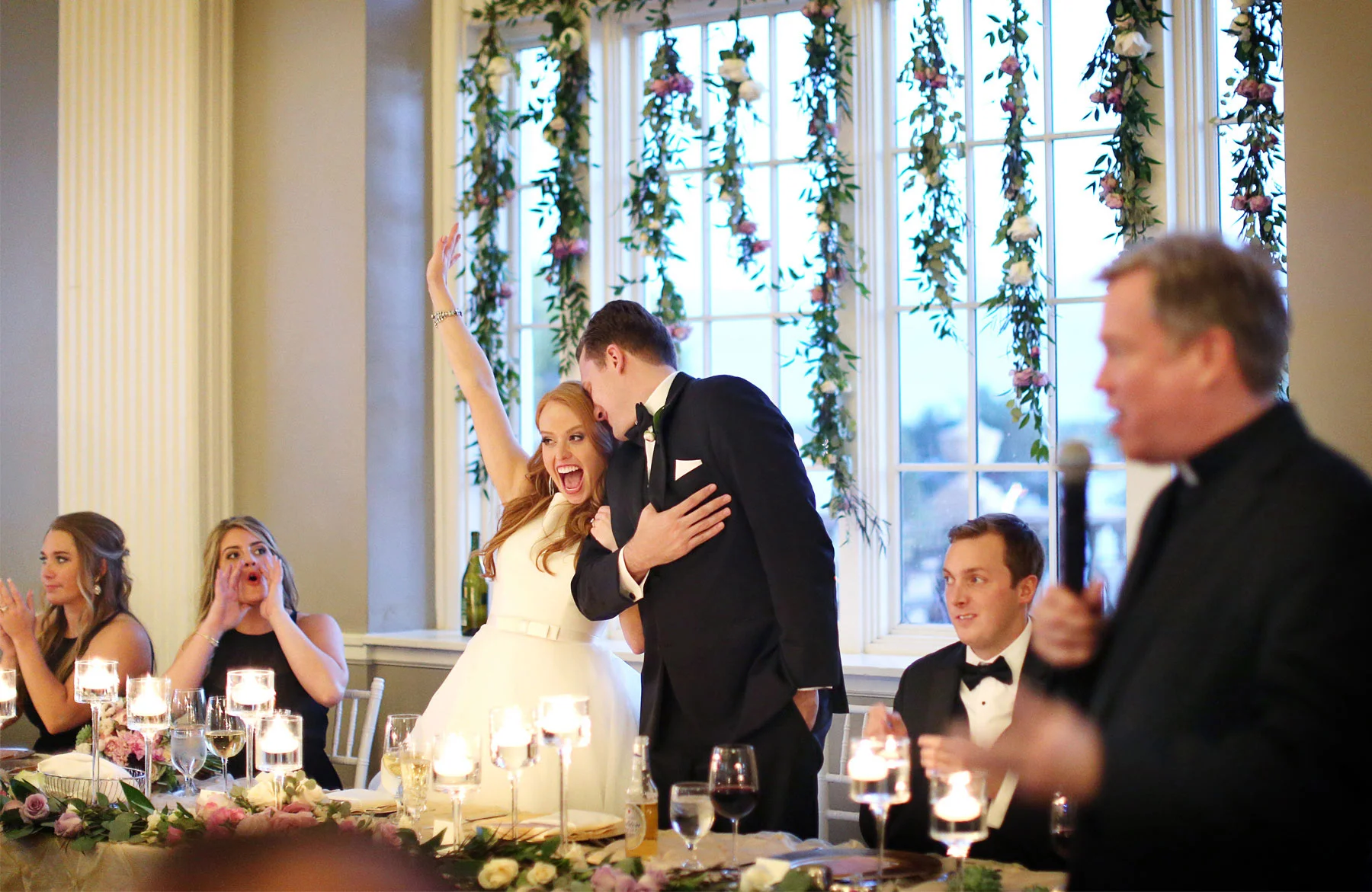 28-Minneapolis-Minnesota-Wedding-Photographer-by-Andrew-Vick-Photography-Fall-Autumn-Calhoun-Beach-Club-Reception-Bride-Groom-Speeches-Excitement-Kristy-and-Jack.jpg