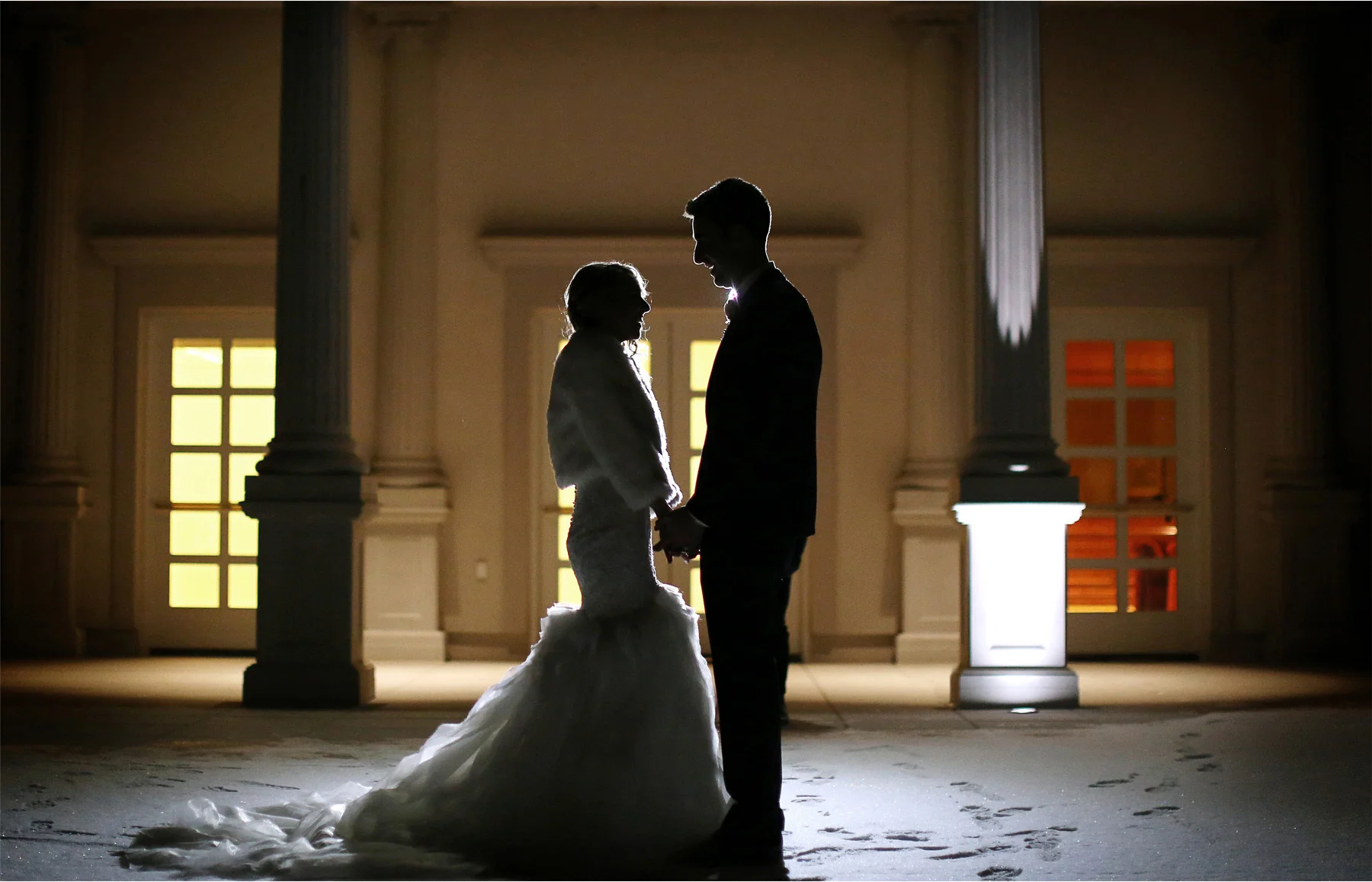 24-Somerset-New-Jersey-Wedding-Photographer-by-Andrew-Vick-Photography-Winter-Palace-At-Somerset-Park-Reception-Bride-Groom-Silhouette-Night-Alexia-and-Justin.jpg
