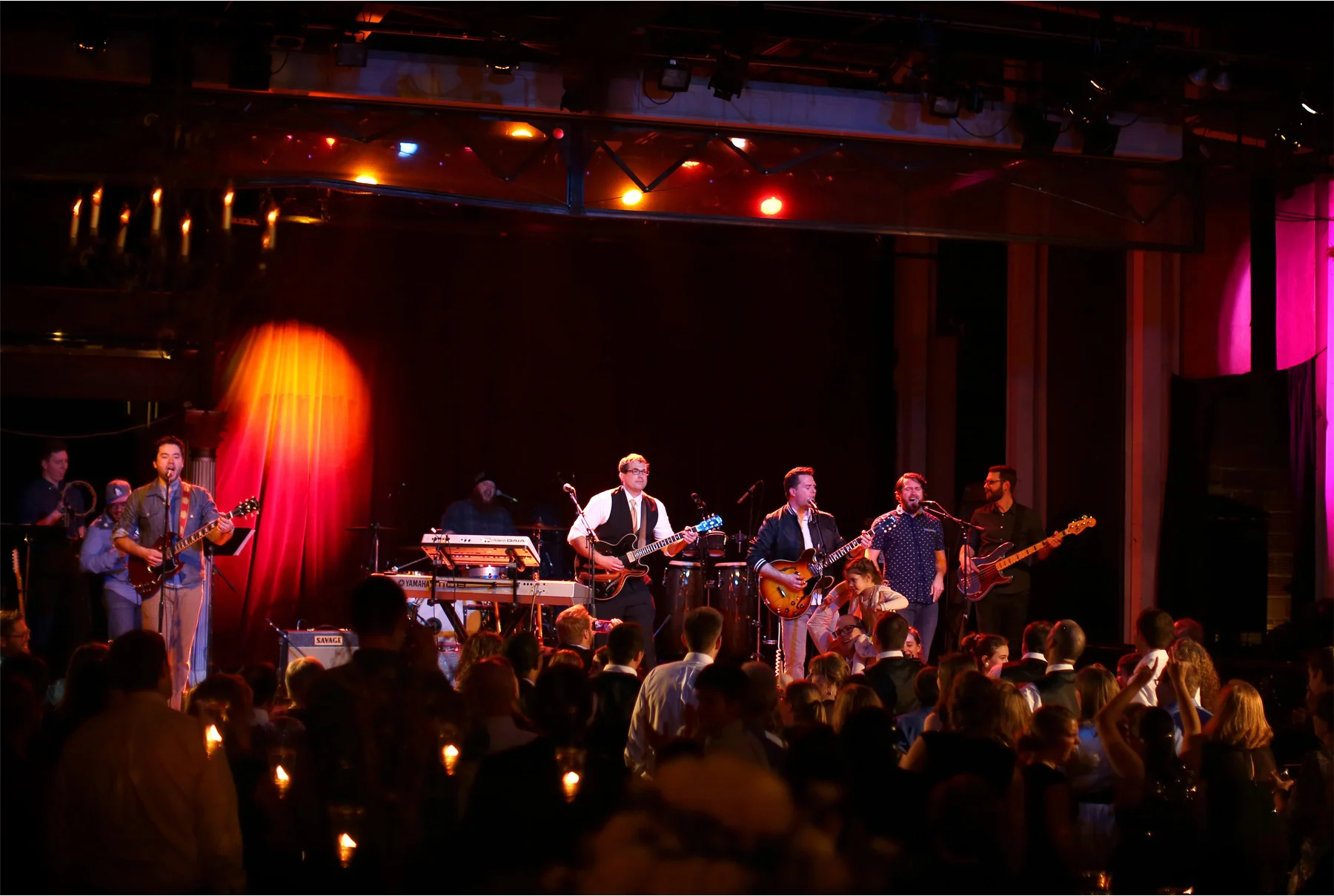 22-Minneapolis-Minnesota-Wedding-Photographer-by-Andrew-Vick-Photography-Winter-Varsity-Theater-Reception-Groom-Dance-Band-Guitar-Viva-Knievel-Sara-and-Rob.jpg