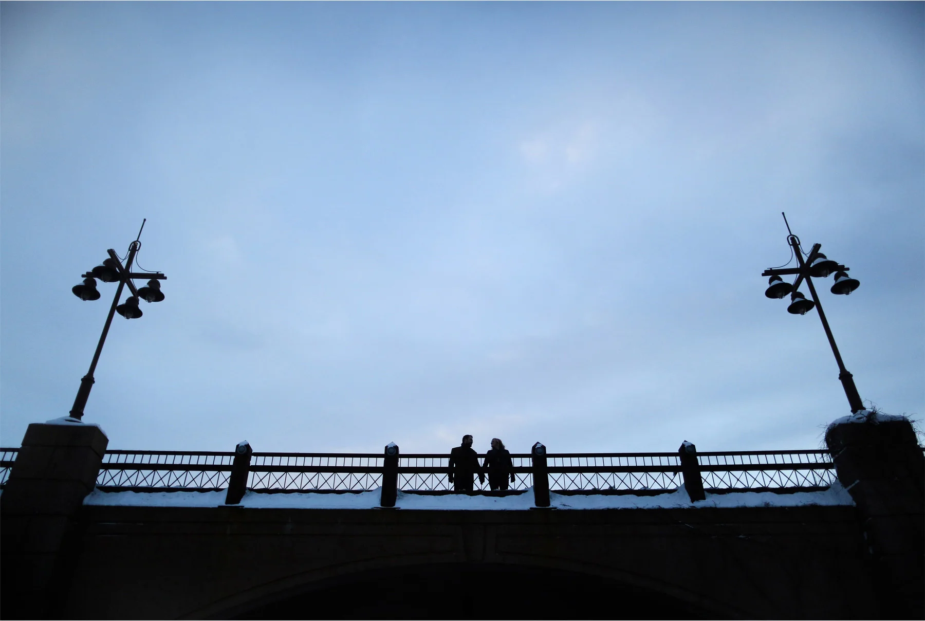 06-Edina-Minnesota-Wedding-Photographer-by-Andrew-Vick-Photography-Winter-Engagement-Bride-Groom-Snow-Bridge-Silhouette-Heather-and-Rob.jpg