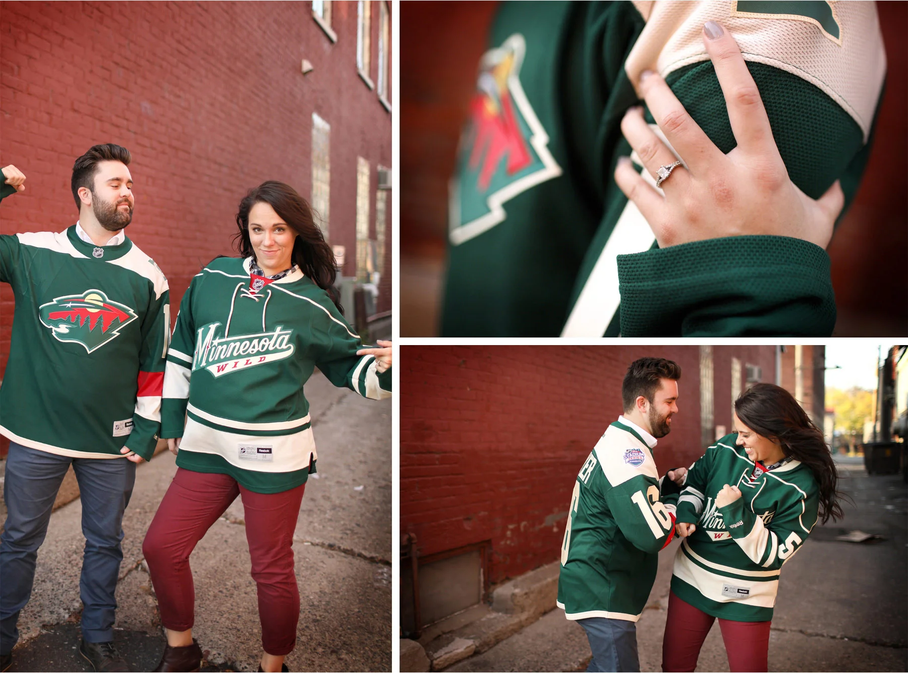 09-Stillwater-Minnesota-Wedding-Photographer-by-Andrew-Vick-Photography-Fall-Autumn-Engagement-Bride-Groom-Wild-Jerseys-Hockey-Fight-Ring-Gillian-and-Nick.jpg